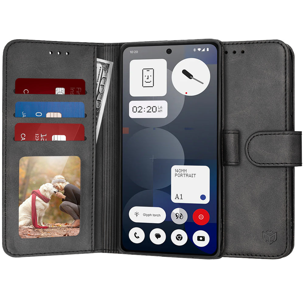 Fodral för Nothing Phone (3a) Pro, Techsuit, Diary Book, Svart