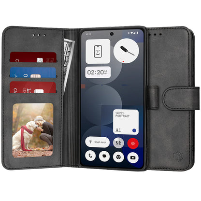 Fodral för Nothing Phone (3a) Pro, Techsuit, Diary Book, Svart