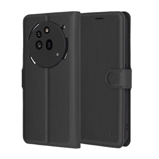 Fodral för Nothing Phone (3a) Pro, Techsuit, Leather Folio, Svart