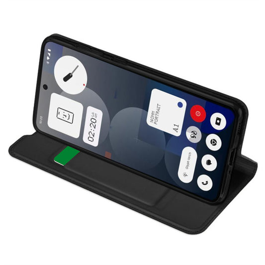 Fodral för Nothing Phone (3a) Pro, Techsuit, Magskin Book, Svart