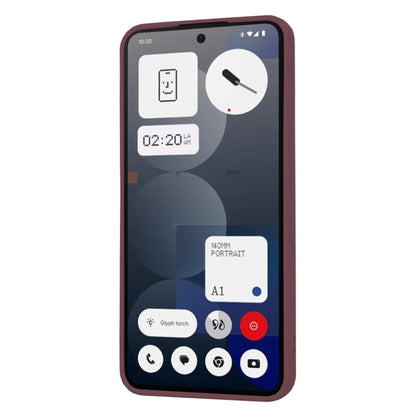 Fodral för Nothing Phone (3a) Pro, Techsuit, SoftFlex, Vinröd