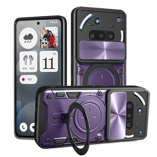 Fodral för Nothing Phone (3a), Techsuit, CamGuard Pro, Lila