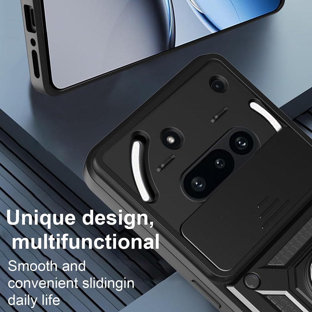 Fodral för Nothing Phone (3a), Techsuit, CamShield, Svart