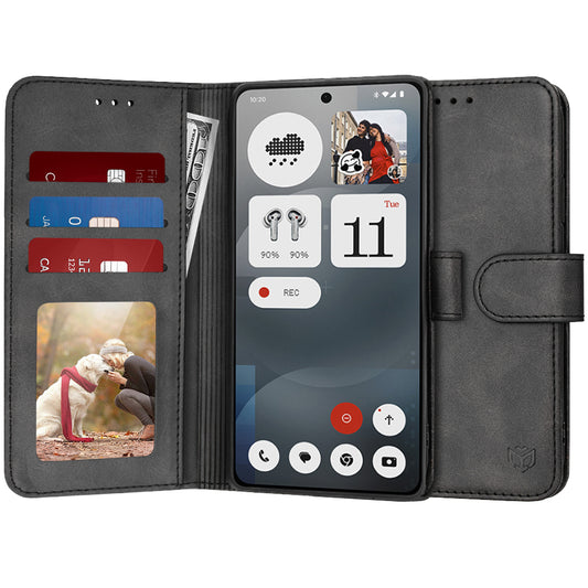 Fodral för Nothing Phone (3a), Techsuit, Diary Book, Svart