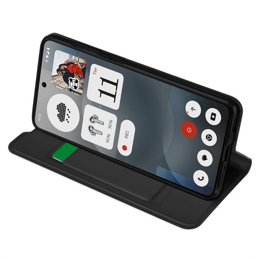 Fodral för Nothing Phone (3a), Techsuit, Magskin Book, Svart
