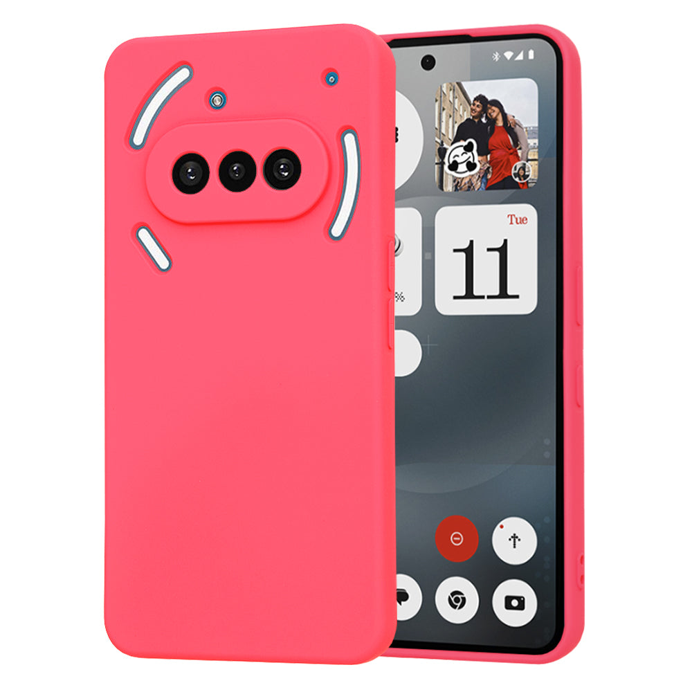 Fodral för Nothing Phone (3a), Techsuit, SoftFlex, Mörkrosa