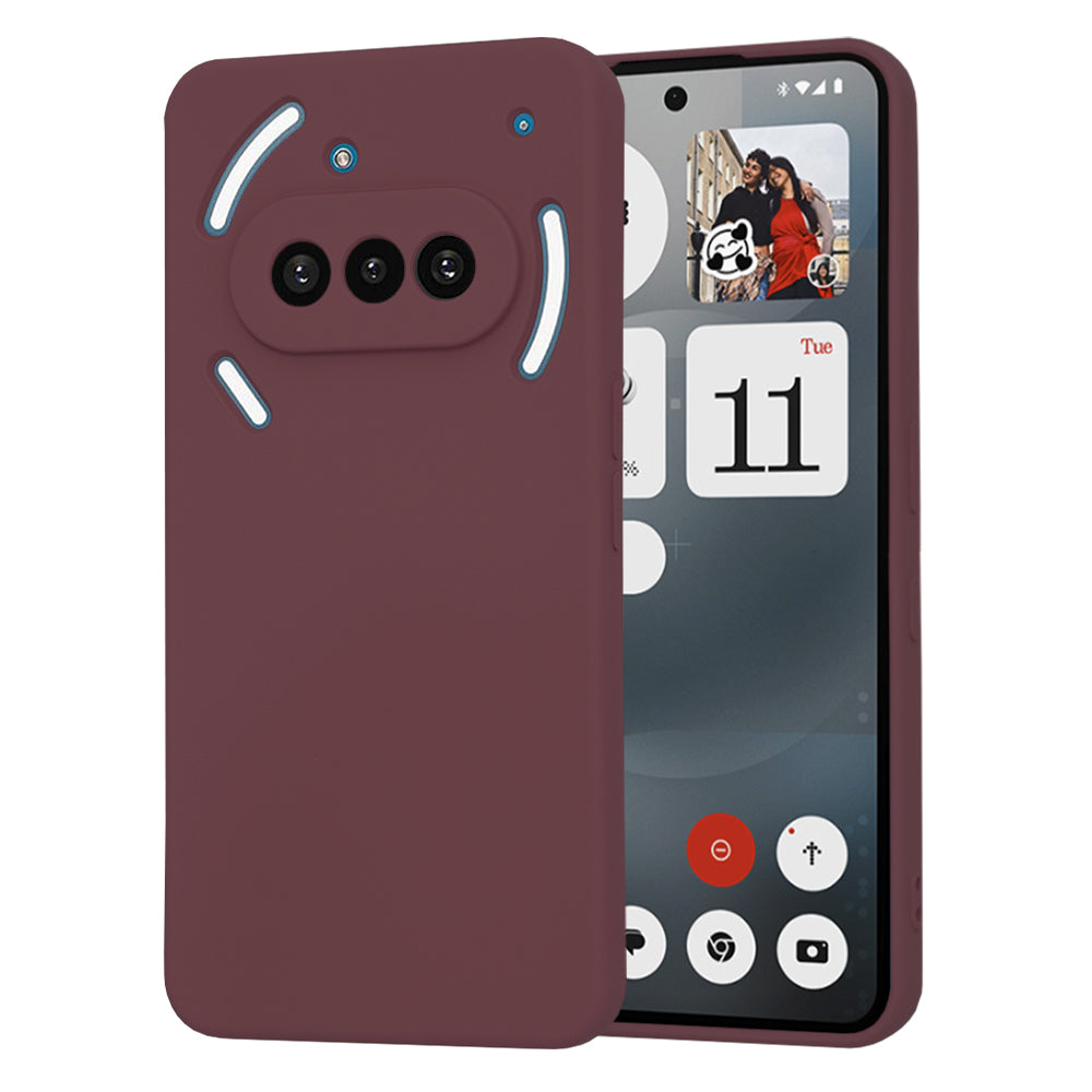 Fodral för Nothing Phone (3a), Techsuit, SoftFlex, Vinröd