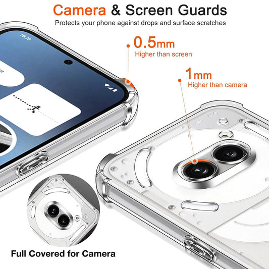 Skyddsfodral för Nothing Phone (4a) Pro, Techsuit, Shockproof Clear, Transparent