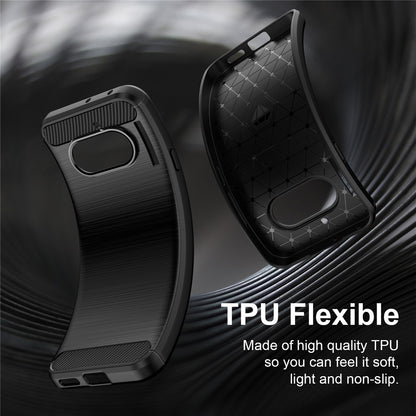 Skyddsfodral för Nothing Phone (4a), Techsuit, Kolfiber, Svart