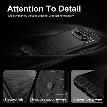 Skyddsfodral för Nothing Phone (4a), Techsuit, Kolfiber, Svart
