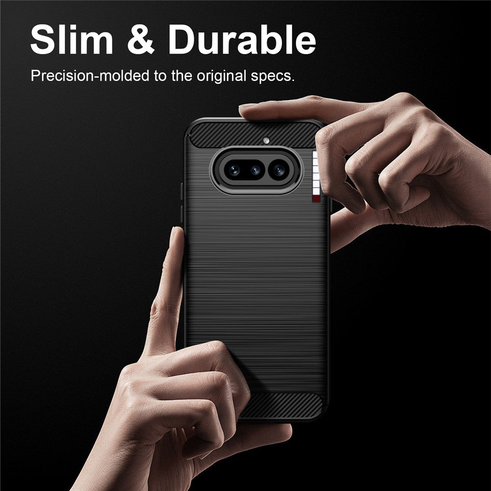 Skyddsfodral för Nothing Phone (4a), Techsuit, Kolfiber, Svart
