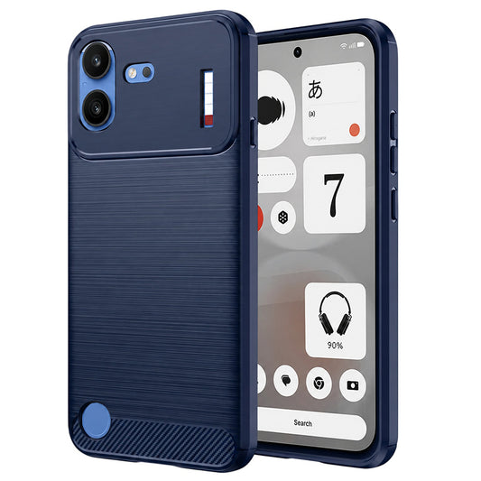 Fodral för Nothing Phone (4b), Techsuit, Kolfiber, Blå