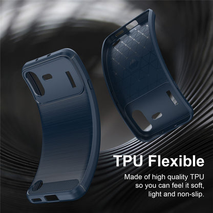 Fodral för Nothing Phone (4b), Techsuit, Kolfiber, Blå
