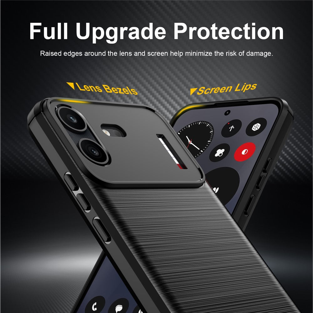 Fodral för Nothing Phone (4b), Techsuit, Kol, Svart
