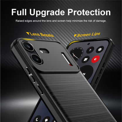 Fodral för Nothing Phone (4b), Techsuit, Kol, Svart