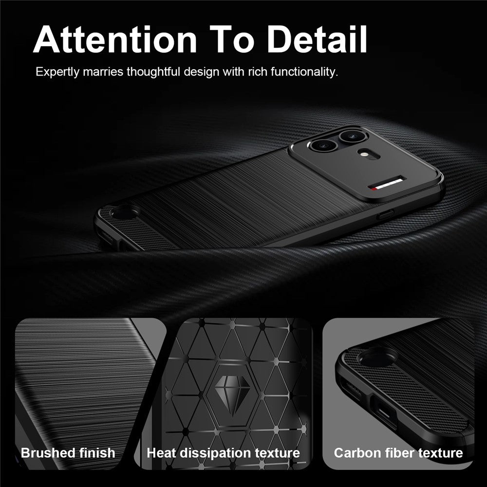 Fodral för Nothing Phone (4b), Techsuit, Kol, Svart