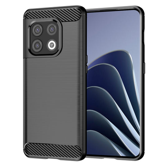 Fodral för OnePlus 10 Pro, Techsuit, Kolfiber, Svart