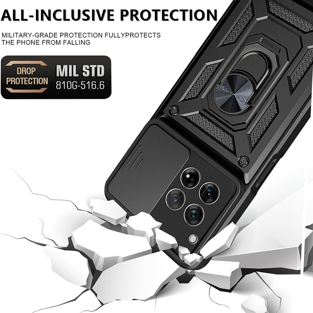 Fodral för OnePlus 12, Techsuit, CamShield, Svart