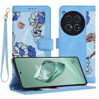 Fodral för OnePlus 12, Techsuit, FlipCraft, Blå