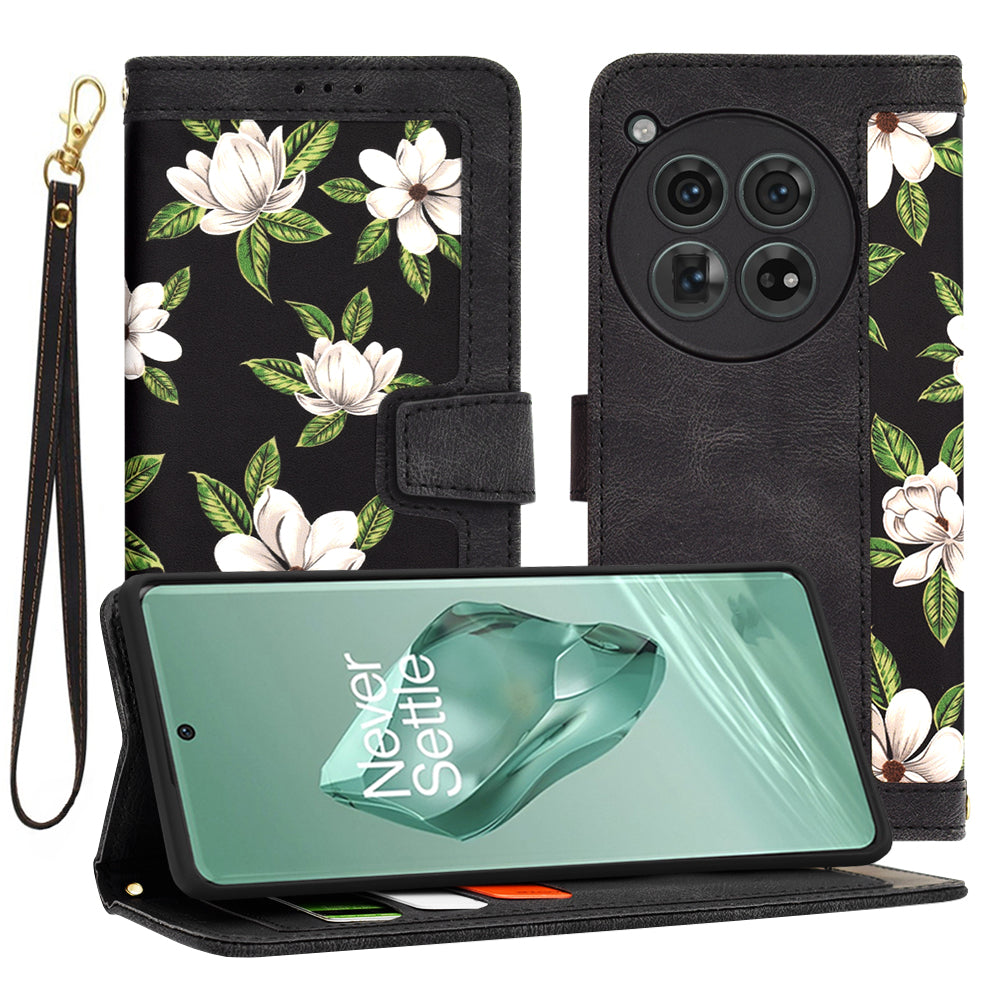 Fodral för OnePlus 12, Techsuit, FlipCraft, Svart