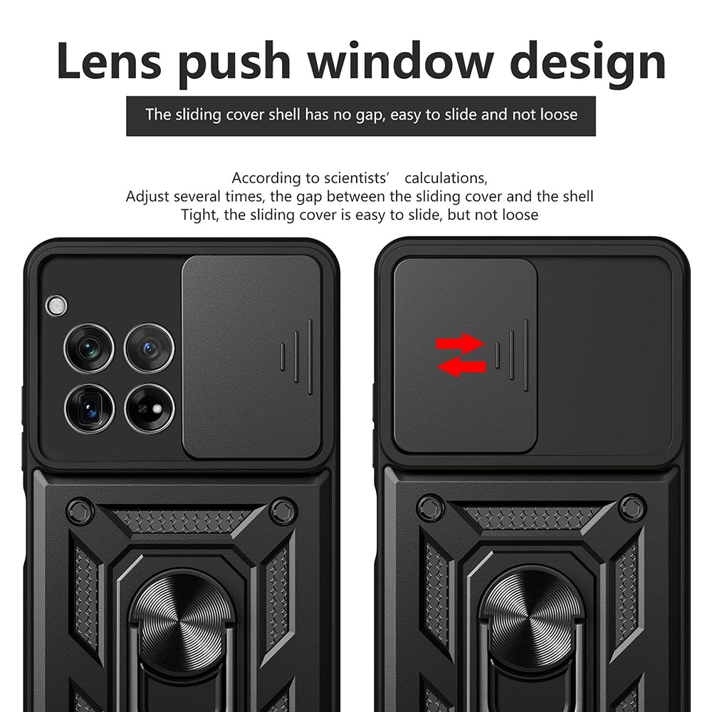 Fodral för OnePlus 12R, Techsuit, CamShield, Svart