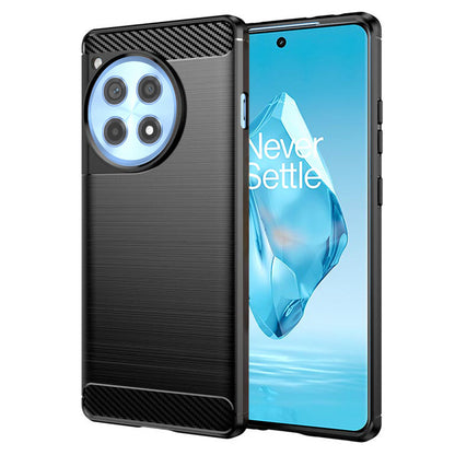 Fodral för OnePlus 12R, Techsuit, Kolfiber, Svart
