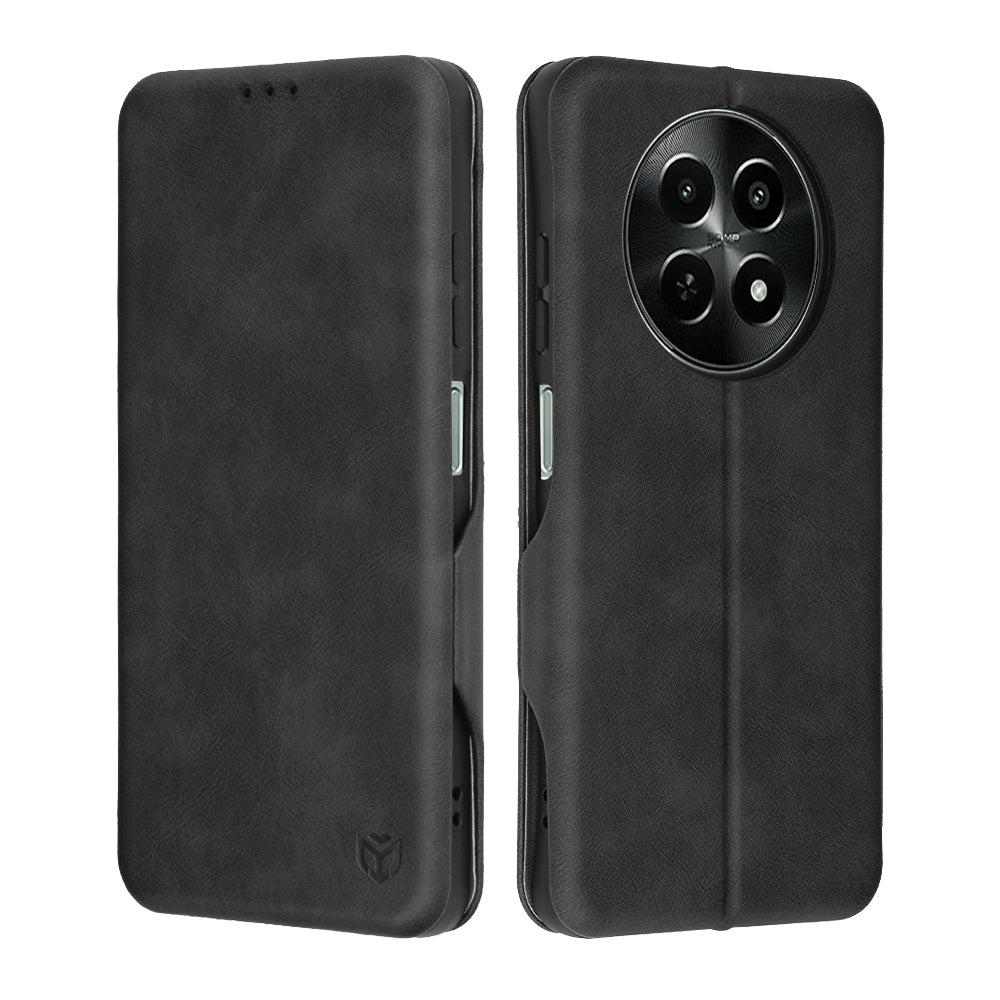 Fodral för OnePlus 12R, Techsuit, Safe Wallet Plus, Svart