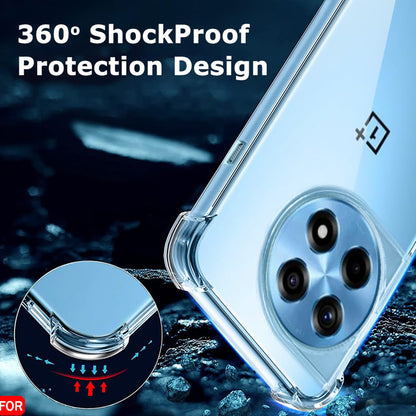 Fodral för OnePlus 12R, Techsuit, Stötsäker Klar, Transparent
