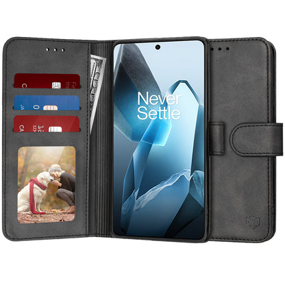 Fodral för OnePlus 13, Techsuit, Diary Book, Svart