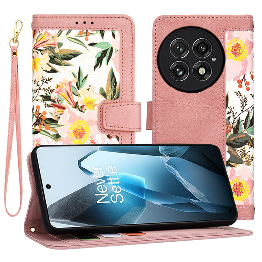 Fodral för OnePlus 13, Techsuit, FlipCraft, Rosa