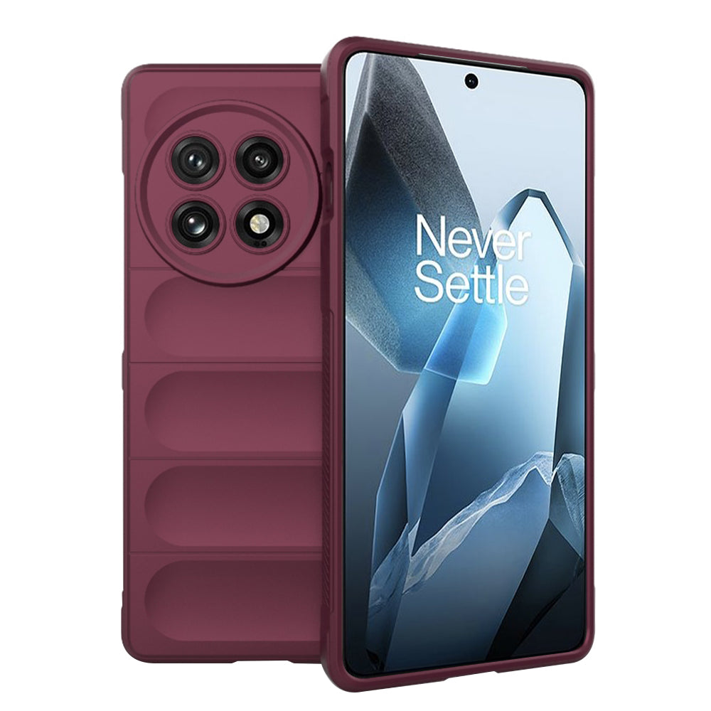 Fodral för OnePlus 13, Techsuit, Magic Shield, Vinröd