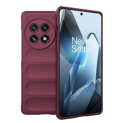 Fodral för OnePlus 13, Techsuit, Magic Shield, Vinröd