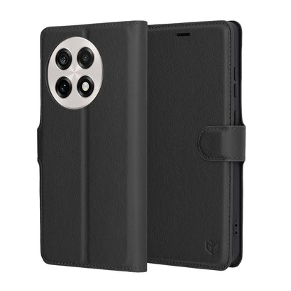 Fodral för OnePlus 13R, Techsuit, Leather Folio, Svart