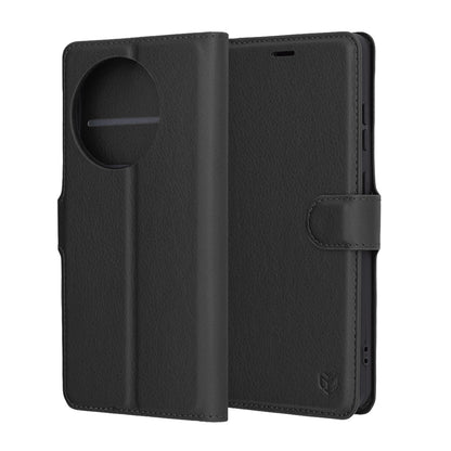 Fodral för OnePlus 13R, Techsuit, Leather Folio, Svart