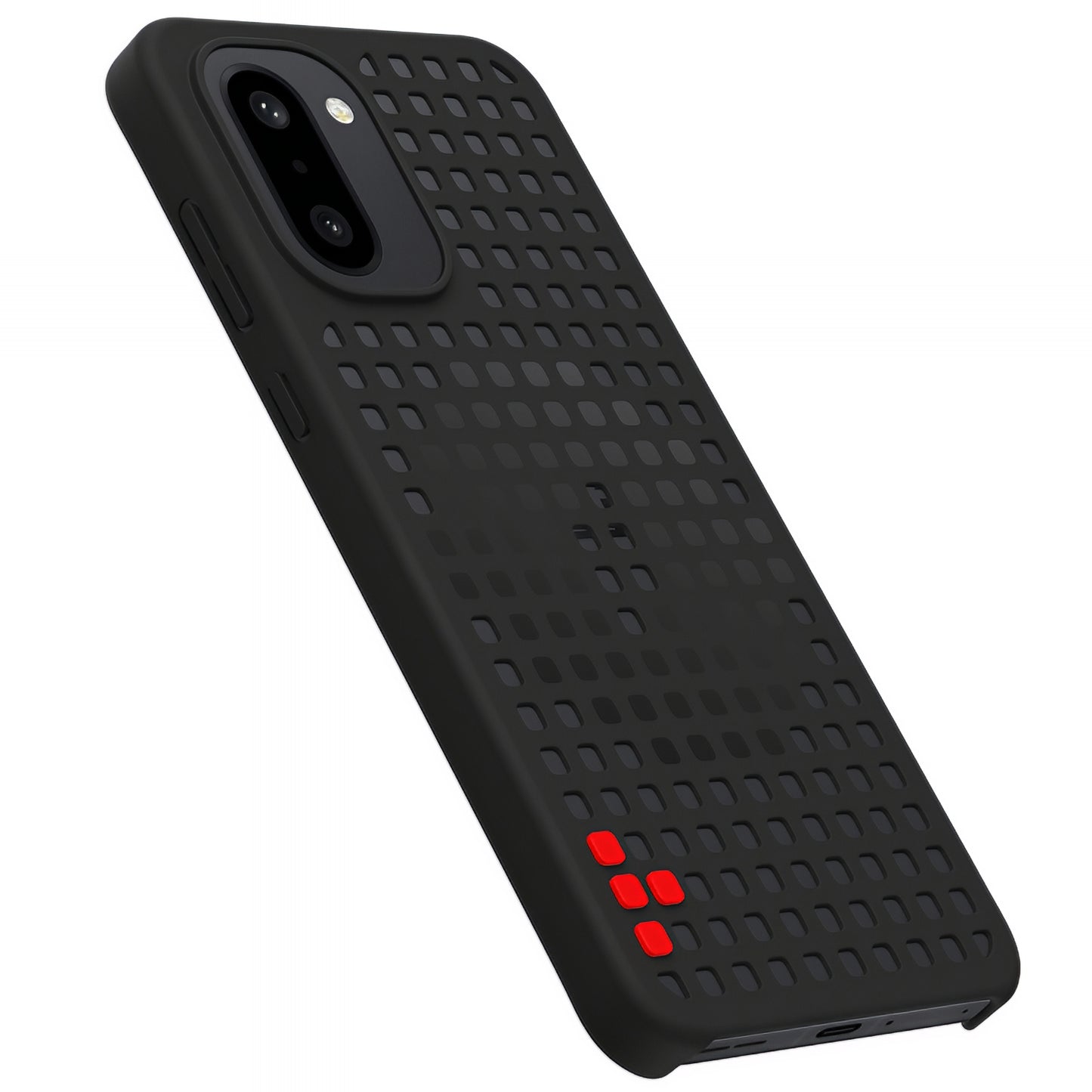 Fodral för OnePlus 15R, Hole Pattern Magnetic, Svart 5431102123