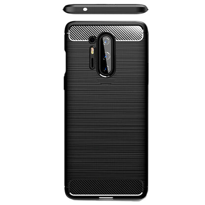 Fodral för OnePlus 8 Pro, Techsuit, Kolfiber, Svart