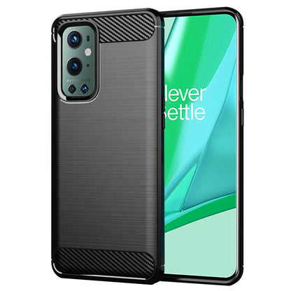 Fodral för OnePlus 9 Pro, Techsuit, Kolfiber, Svart