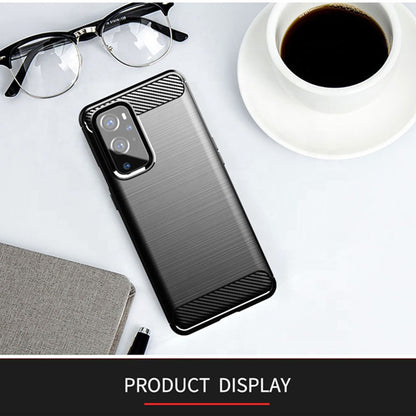 Fodral för OnePlus 9 Pro, Techsuit, Kolfiber, Svart