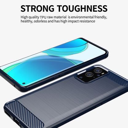 Fodral för OnePlus 9 Pro, Techsuit, Kolfiber, Svart