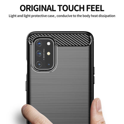 Fodral för OnePlus 9, Techsuit, Kolfiber, Svart