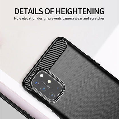 Fodral för OnePlus 9, Techsuit, Kolfiber, Svart
