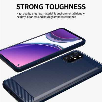 Fodral för OnePlus 9, Techsuit, Kolfiber, Svart