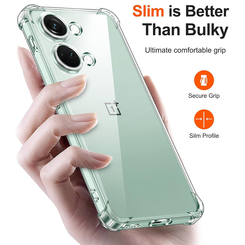 Fodral för OnePlus Nord 3, Techsuit, Stötsäker Klar, Transparent