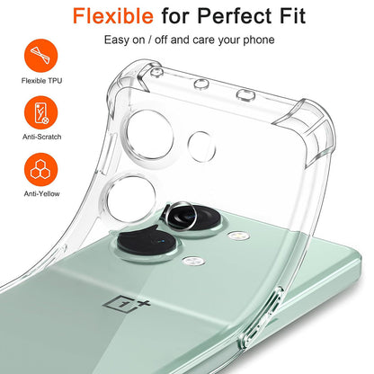 Fodral för OnePlus Nord 3, Techsuit, Stötsäker Klar, Transparent