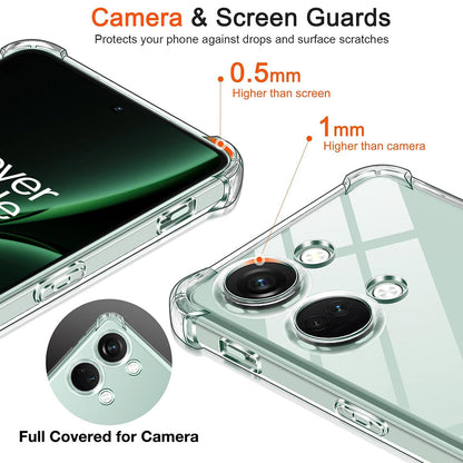 Fodral för OnePlus Nord 3, Techsuit, Stötsäker Klar, Transparent