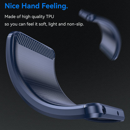 Skyddsfodral för OnePlus Nord 4, Techsuit, Kolfiber, Blå