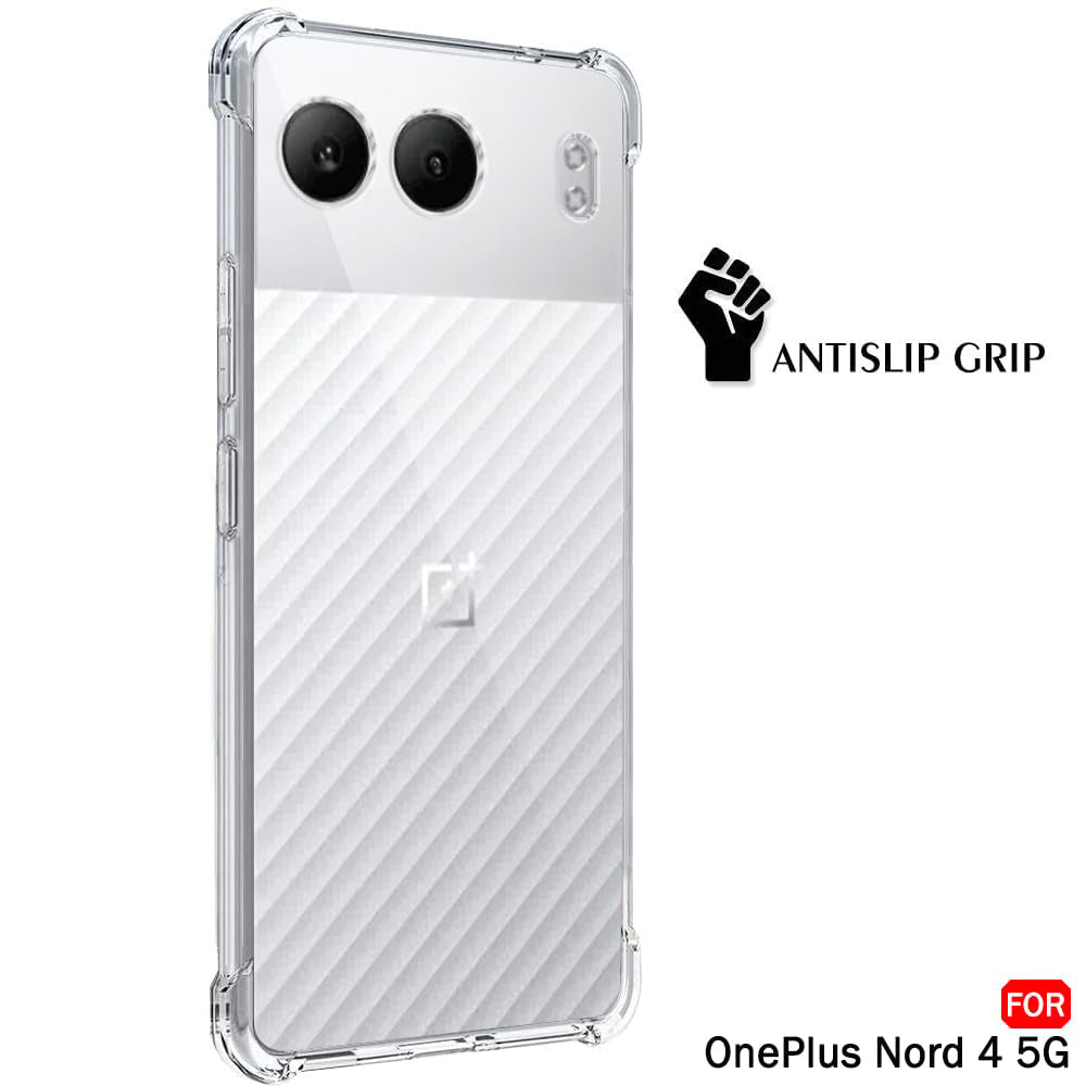 Case for OnePlus Nord 4, Techsuit, Shockproof Clear, Transparent