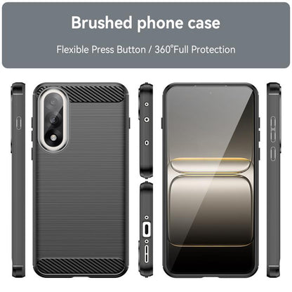Fodral för OnePlus Nord 5, Techsuit, Kolfiber, Svart