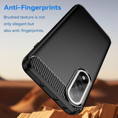 Fodral för OnePlus Nord 5, Techsuit, Kolfiber, Svart