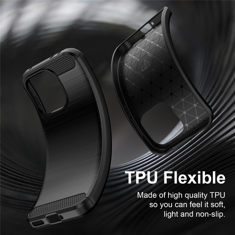 Fodral för OnePlus Nord 6, Techsuit, Kolfiber, Blå